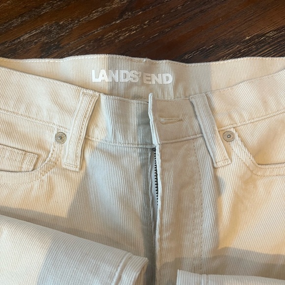 Lands’End corduroy off white like new pants - Picture 3 of 5